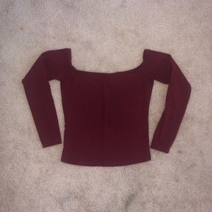 American apparel off the shoulder top